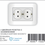 Double earthed socket